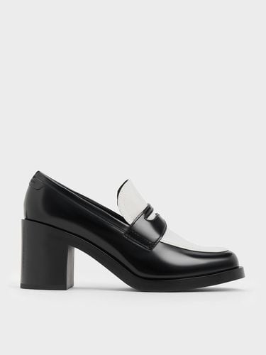 Charles & Keith - Penny Loafer Block-Heel Pumps - Charles & Keith - Modalova