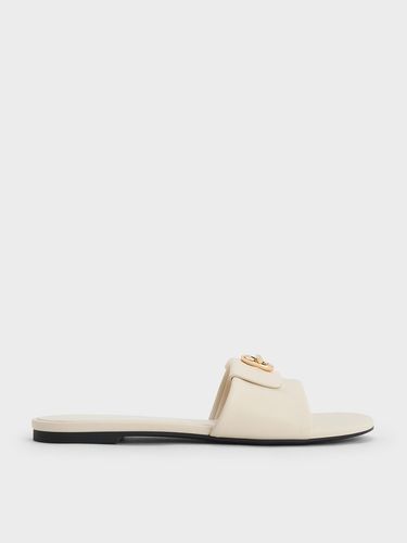 Charles & Keith - Metallic-Accent Slide Sandals - Charles & Keith - Modalova