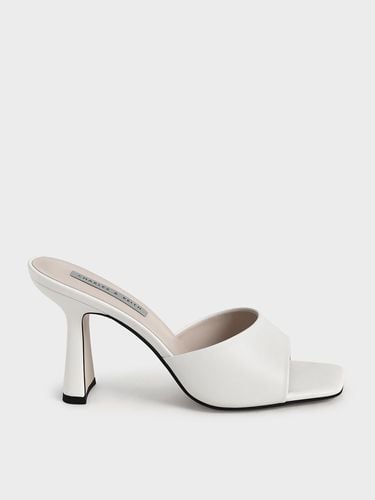 Charles & Keith - Square Toe Heeled Mules - Charles & Keith - Modalova