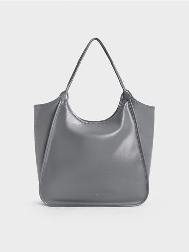 Charles & Keith - Sianna Crinkle-Effect Slouchy Tote Bag - Charles & Keith - Modalova