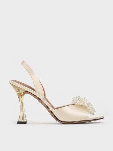 Charles & Keith - Recycled Polyester Beaded Bow Slingback Pumps - Charles & Keith - Modalova