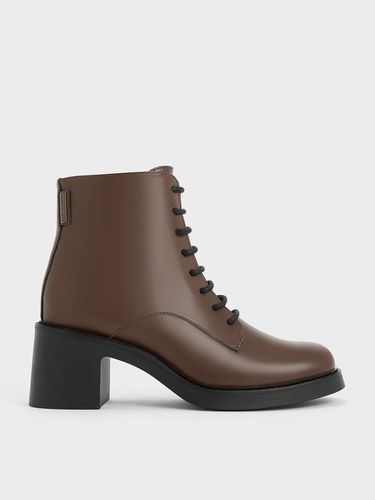 Charles & Keith - Hester Block Heel Ankle Boots - Charles & Keith - Modalova