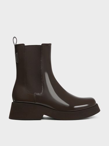 Charles & Keith - Giselle Patent Chelsea Boots - Charles & Keith - Modalova