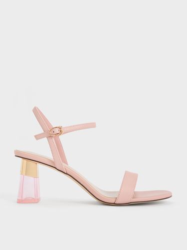 Charles & Keith - Clear Trapeze Heel Sandals - Charles & Keith - Modalova