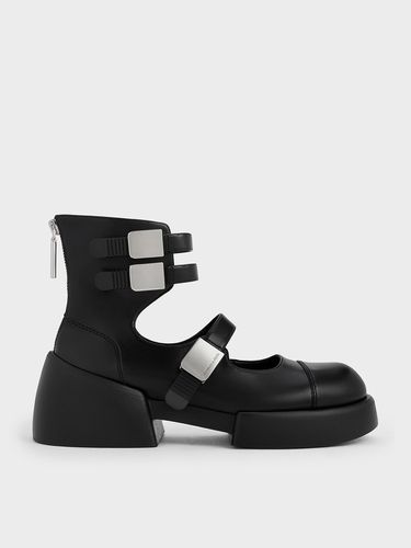 Charles & Keith - Robbie Ankle-Strap Mary Jane Boots - Charles & Keith - Modalova