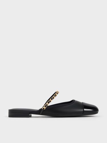 Charles & Keith - Patent Chain-Strap Mules - Charles & Keith - Modalova