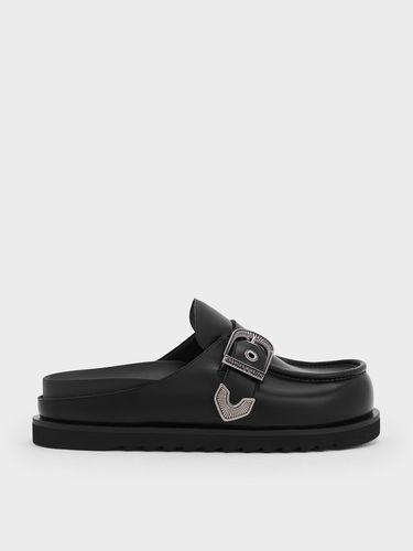 Charles & Keith - Kirke Buckle-Strap Flatform Mules - Charles & Keith - Modalova