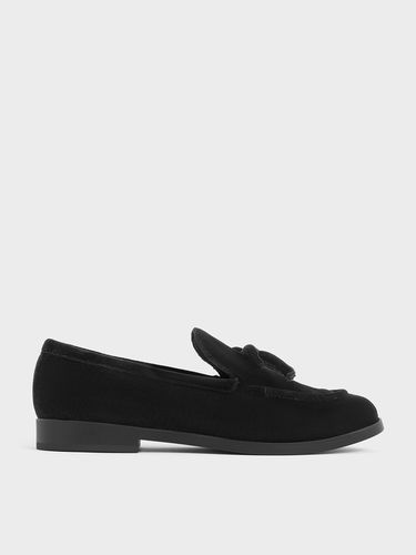 Charles & Keith - Velvet Bow Loafers - Charles & Keith - Modalova