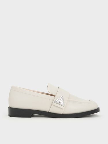 Charles & Keith - Trice Metallic Accent Loafers - Charles & Keith - Modalova