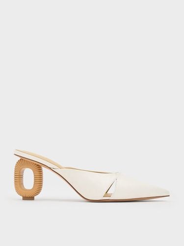 Charles & Keith - Cut-Out Sculptural-Heel Mules - Charles & Keith - Modalova