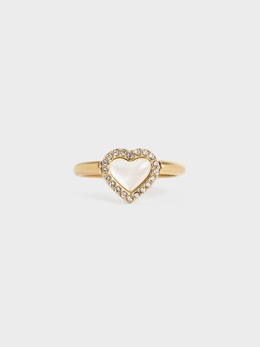 Charles & Keith - Annalise Crystal Heart-Stone Ring - Charles & Keith - Modalova