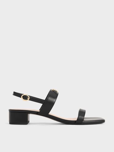 Charles & Keith - Metallic-Accent Slingback Sandals - Charles & Keith - Modalova