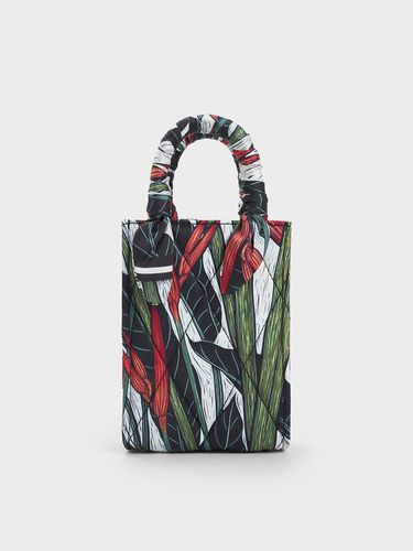 Charles & Keith - Botanical Print Fabric Tote Bag - Charles & Keith - Modalova