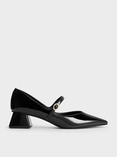 Charles & Keith - Roxane Patent Square-Toe Mary Janes - Charles & Keith - Modalova