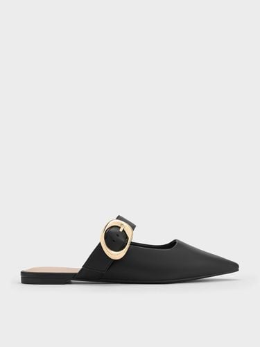 Charles & Keith - Buckle-Strap Flat Mules - Charles & Keith - Modalova