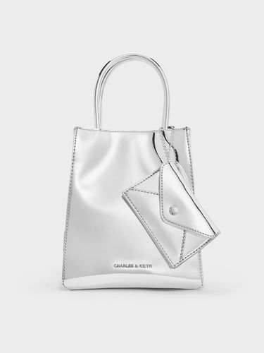 Charles & Keith - Matina Metallic Elongated Tote Bag - Charles & Keith - Modalova