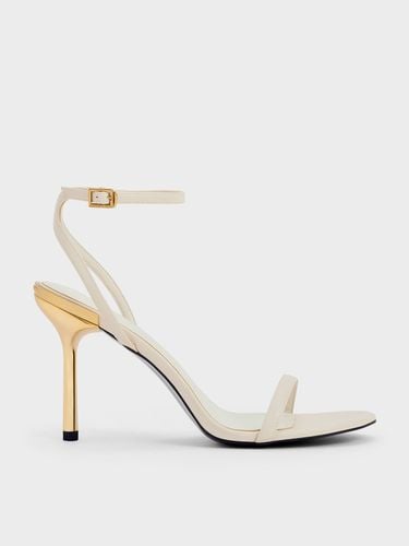 Charles & Keith - Metallic Stiletto-Heel Ankle-Strap Sandals - Charles & Keith - Modalova