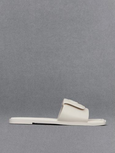 Charles & Keith - Leather Slide Sandals - Charles & Keith - Modalova