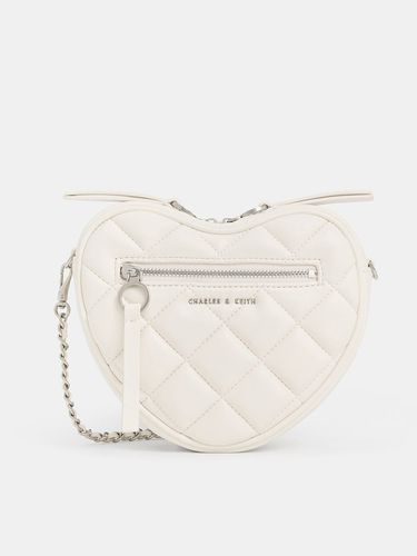 Charles & Keith - Philomena Quilted Heart Crossbody Bag - Charles & Keith - Modalova