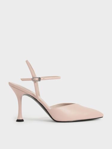 Charles & Keith - Sculptural Heel Ankle Strap Pumps - Charles & Keith - Modalova