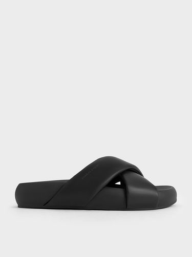 Charles & Keith - Lumi Crossover-Strap Slide Sandals - Charles & Keith - Modalova