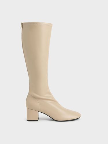 Charles & Keith - Block Heel Knee Boots - Charles & Keith - Modalova