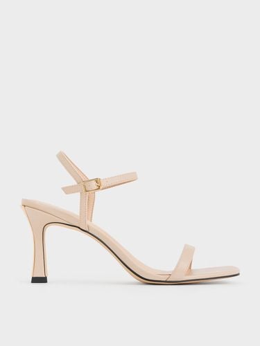 Charles & Keith - Square-Toe Heeled Sandals - Charles & Keith - Modalova