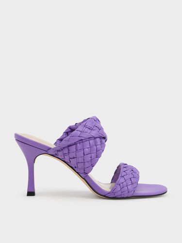 Charles & Keith - Double Strap Woven Heeled Mules - Charles & Keith - Modalova