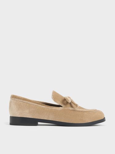 Charles & Keith - Velvet Bow Loafers - Charles & Keith - Modalova