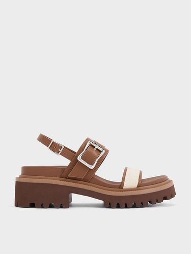 Charles & Keith - Buckled Platform Slingback Sandals - Charles & Keith - Modalova