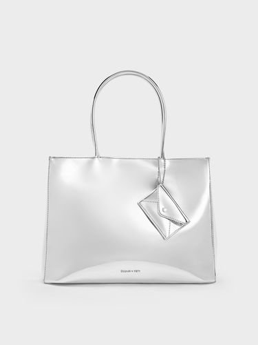 Charles & Keith - Large Matina Metallic Tote Bag - Charles & Keith - Modalova