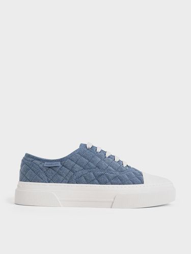 Charles & Keith - Joshi Denim Quilted Sneakers - Charles & Keith - Modalova