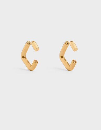 Charles & Keith - Angular Hoop Earrings - Charles & Keith - Modalova