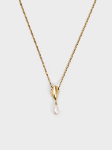 Charles & Keith - Corrine Teardrop Pearl Necklace - Charles & Keith - Modalova