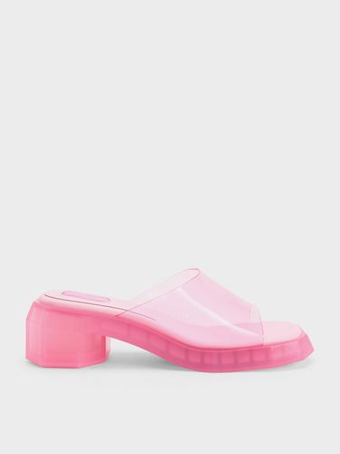 Charles & Keith - Fia See-Through Geometric Mules - Charles & Keith - Modalova