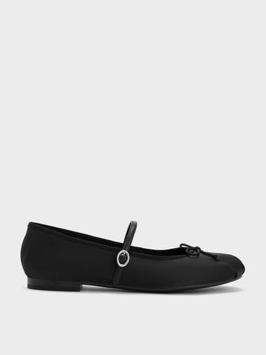 Charles & Keith - Emiko Satin Bow Mary Jane Flats - Charles & Keith - Modalova