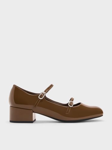 Charles & Keith - Double-Strap Block-Heel Mary Janes - Charles & Keith - Modalova