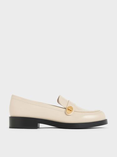 Charles & Keith - Hettie Metallic-Buckle Strap Loafers - Charles & Keith - Modalova