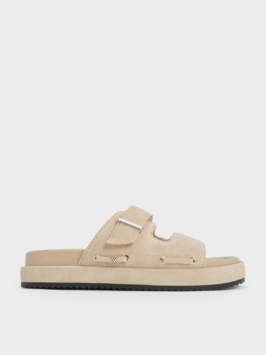 Charles & Keith - Kori Suede Slide Sandals - Charles & Keith - Modalova