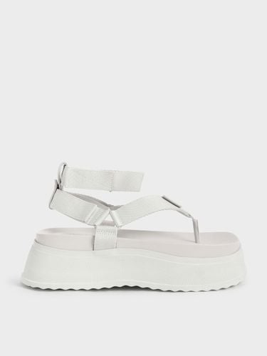 Charles & Keith - Joss Ankle-Strap Flatform Thong Sandals - Charles & Keith - Modalova