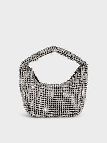 Charles & Keith - Crystal-Embellished Hobo Bag - Charles & Keith - Modalova