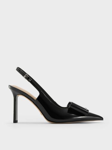 Charles & Keith - Lu Slingback-Pumps aus Lackleder mit Schleife und Fersenriemen - Charles & Keith - Modalova