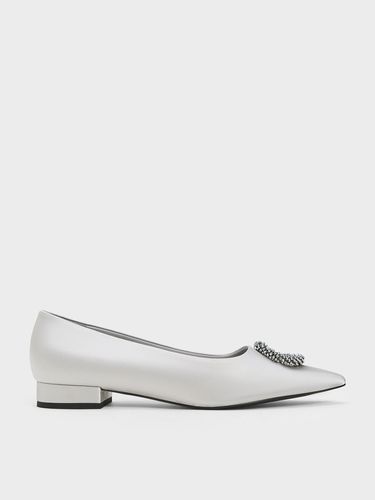 Charles & Keith - Recycled Polyester Beaded Circle Flats - Charles & Keith - Modalova