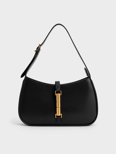 Charles & Keith - Cesia Metallic Accent Shoulder Bag - Charles & Keith - Modalova