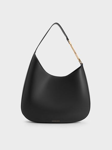 Charles & Keith - Agatha Chain-Accent Slouchy Hobo Bag - Charles & Keith - Modalova