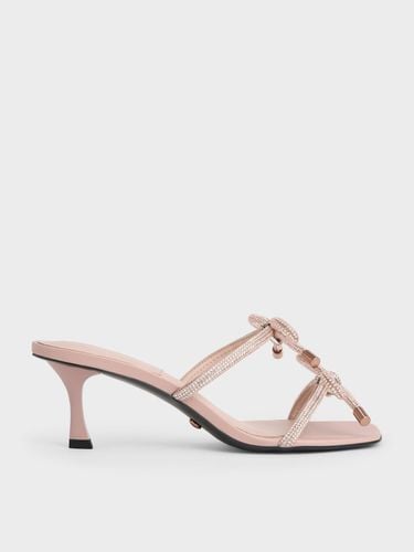 Charles & Keith - Gem-Embellished Bow-Tie Mules - Charles & Keith - Modalova