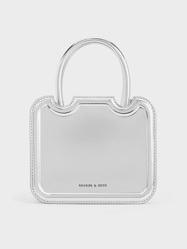 Charles & Keith - Perline Metallic Sculptural Top Handle Bag - Charles & Keith - Modalova