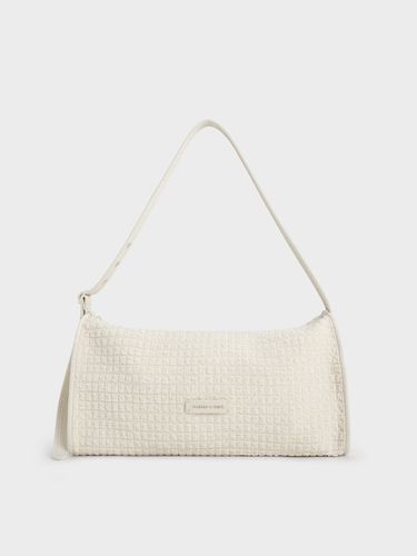 Charles & Keith - Textured Elongated Shoulder Bag - Charles & Keith - Modalova