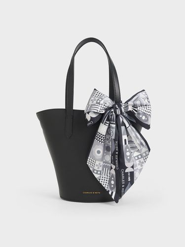 Charles & Keith - Sianna Scarf-Print Tote Bag - Charles & Keith - Modalova