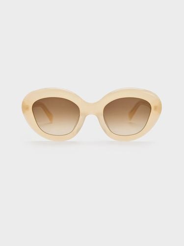 Charles & Keith - Recycled Acetate Cateye Sunglasses - Charles & Keith - Modalova